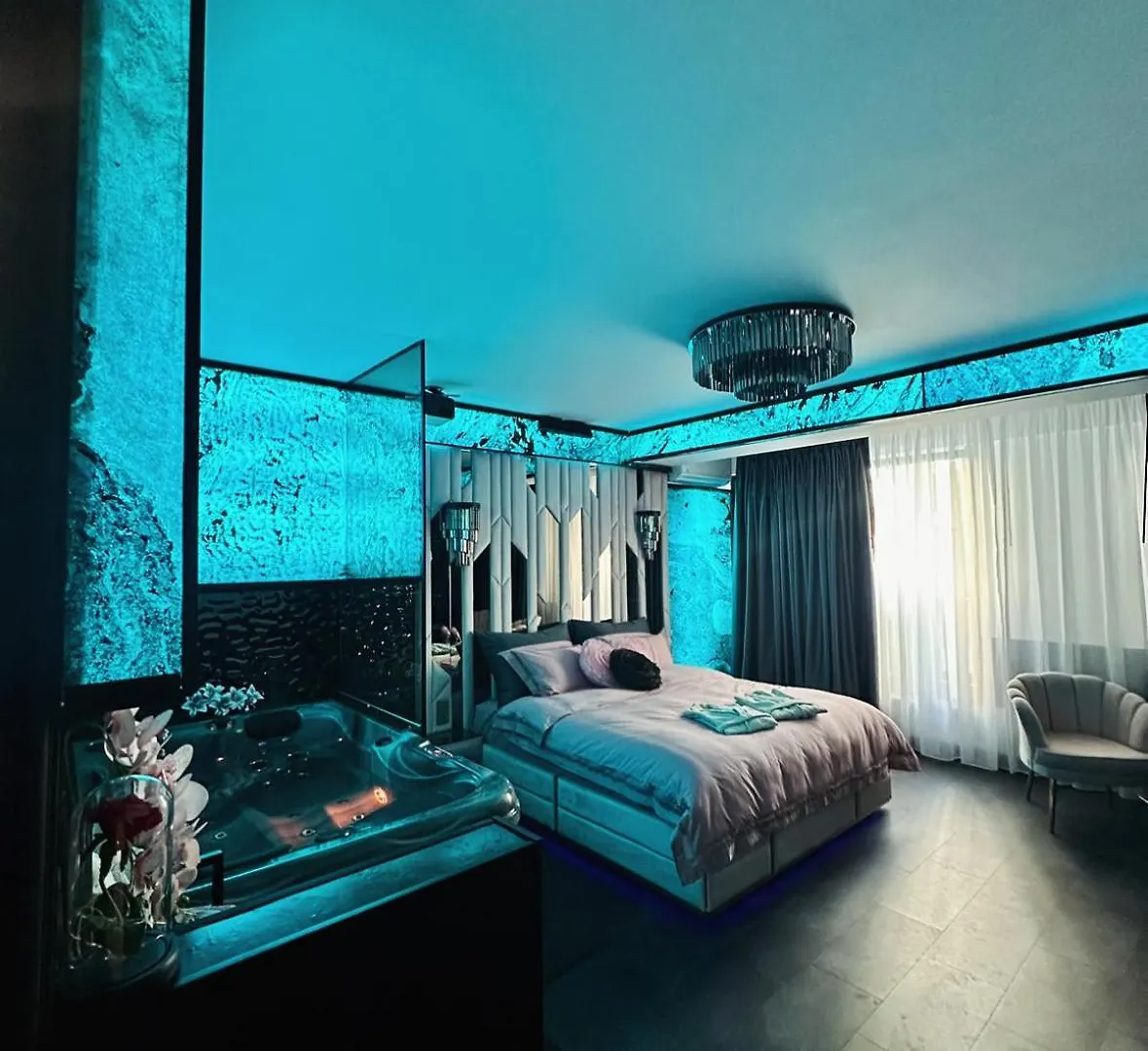 Apartment Love Room Secret-Private Jacuzzi Spa & Cinema Bucuresti Voluntari